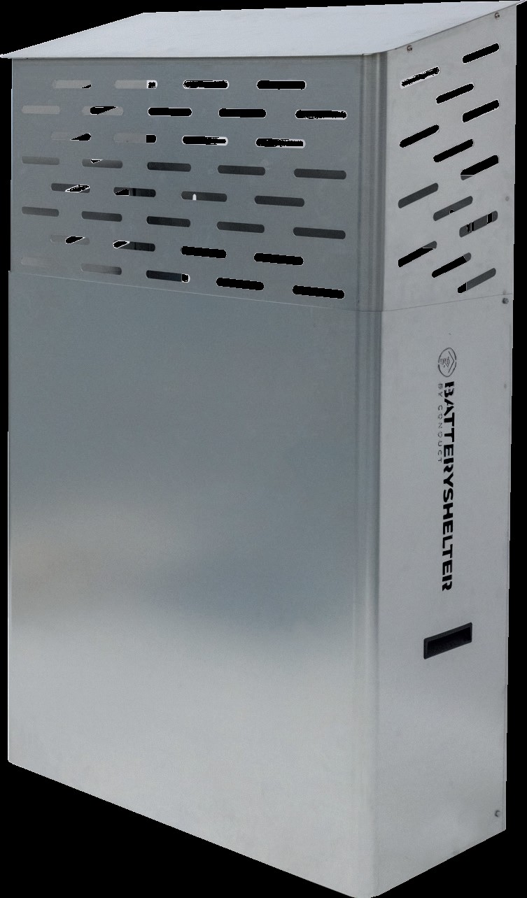 BATTERYSHELTER Außengehäuse für Energiespeichersysteme, Magnelis-Stahl blank