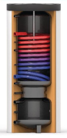 Wärmepumpen-Kombispeicher WPPK 301/100B inkl. Isolierung