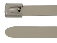 Edelstahlbinder / Schelle mit Kugelfixierung, Länge 1,0m