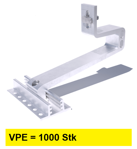 Dachanker RH Flat, Aluminium, verstellbar, RENUSOL, mit Hammerkopf  (VPE=1000 Stk)