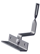 Dachanker 10.2, gedreht, VA, ohne Zubehör, VERTIKALE Basisprofile