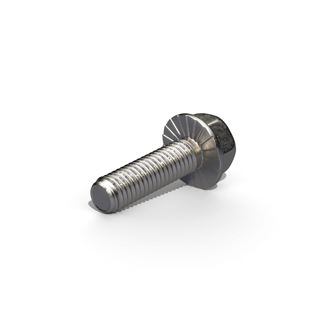 6kt. Sperrzahnschraube M8 x 35 mit Flansch