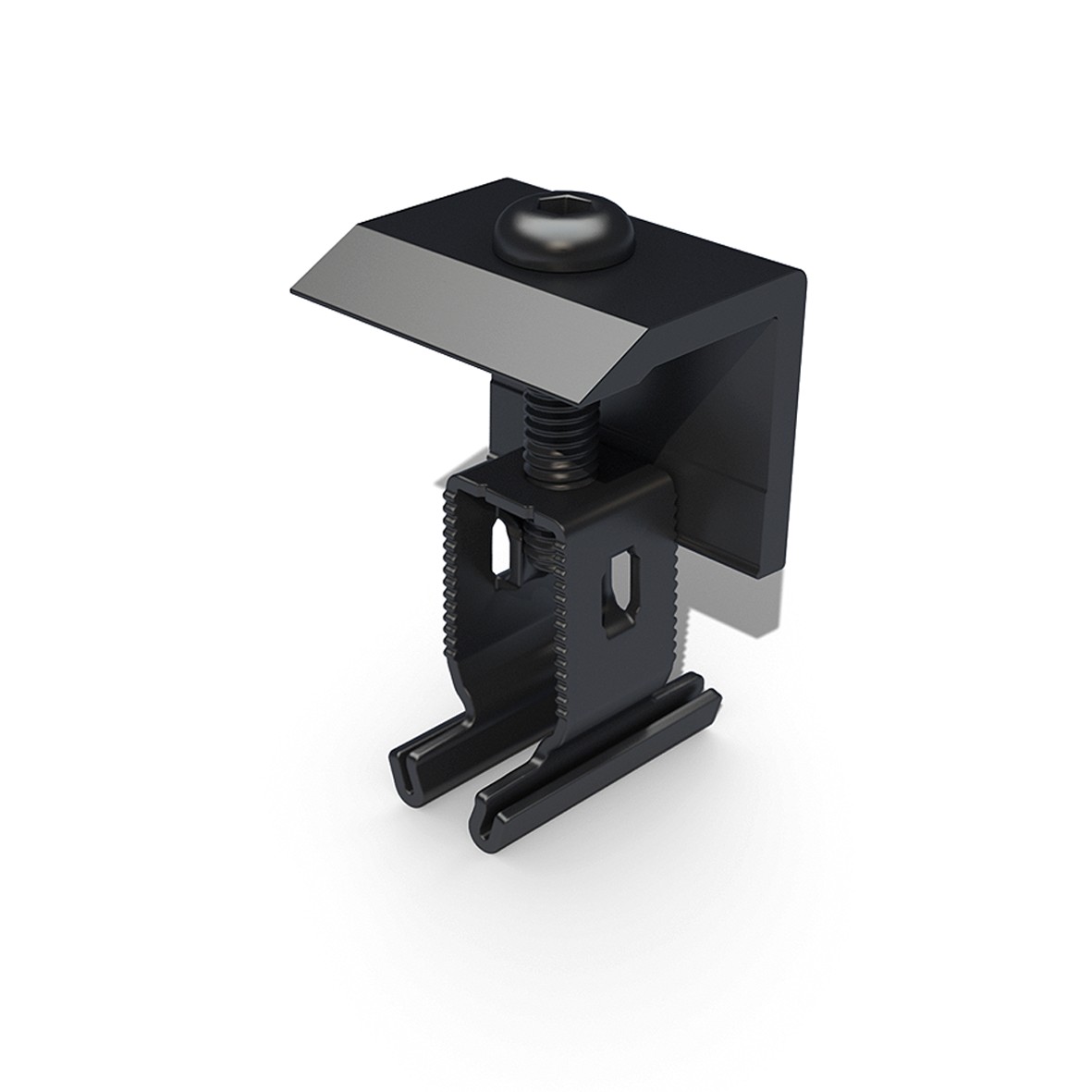 Alu-Endklemme+, RH 30-50 mm, Farbe: schwarz