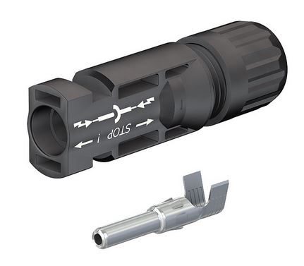 MC4-Stecker KST4/10II (+) für Kabel Ø 10mm²