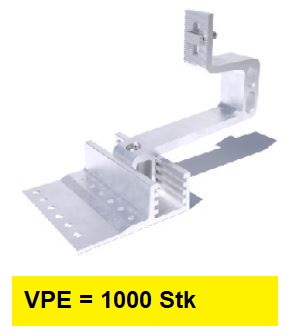 Dachanker RH1, Aluminium, verstellbar, RENUSOL, mit Hammerkopf (VPE=1000 Stk)