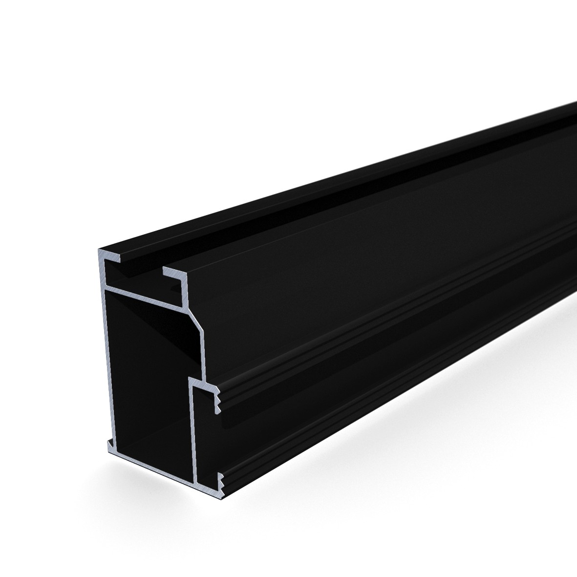 VarioSole Montageschiene Standard+ (schwarz), 50x37x3600, VPE = 150 Stk
