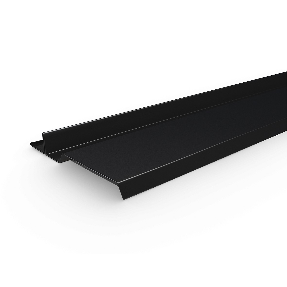 InterSole Anschlußblech SEITLICH (schwarz) (Flachziegel)