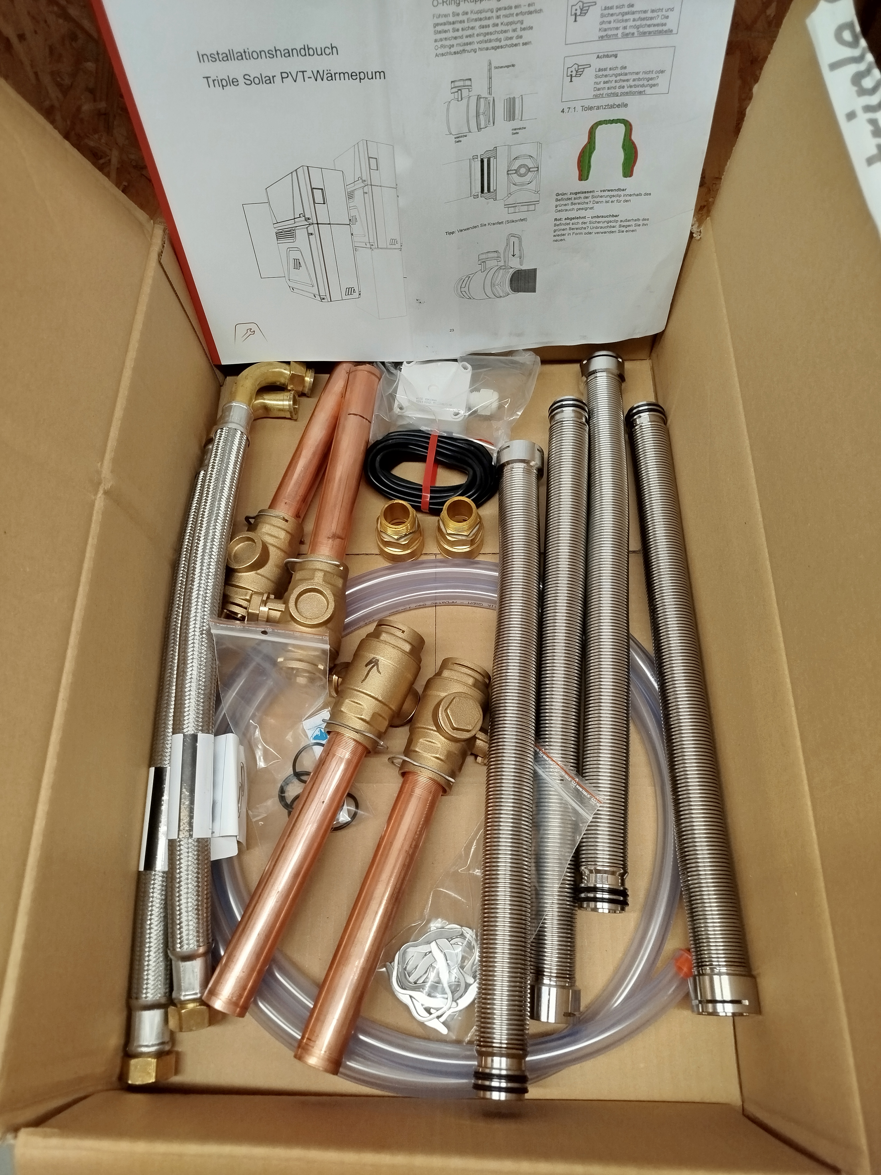 Anschluss-Set TS WP5 mit Warmwasserspeicher