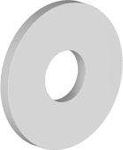 Scheibe M8 (8,4x24x2) / A2, ohne Fase (gestanzt), DIN 9021