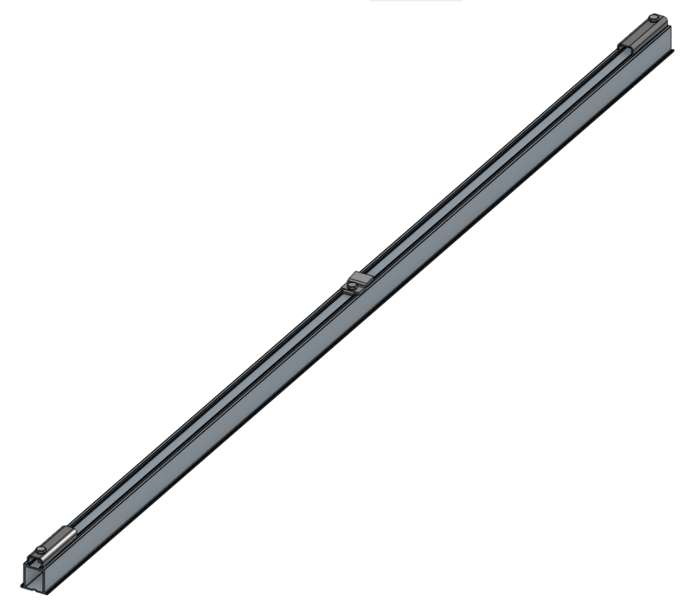 Montageschiene für PVT 430 L Kollektor erste Modul in die Reihe - 1800mm