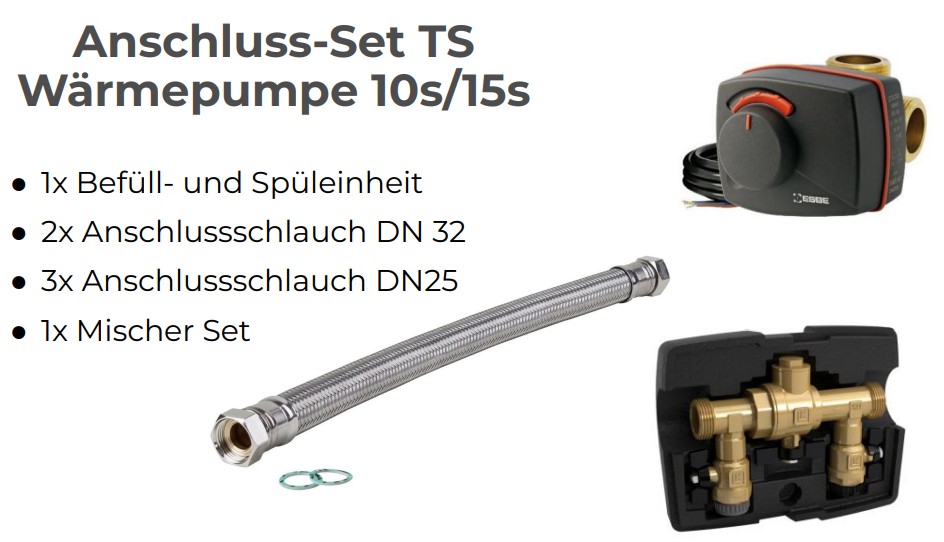 Anschluss-Set TS Wärmepumpe 10s/15s